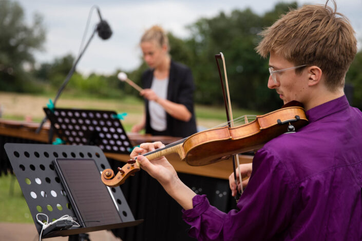 Konzertfotograf beim Violinkonzert in Liebenberg