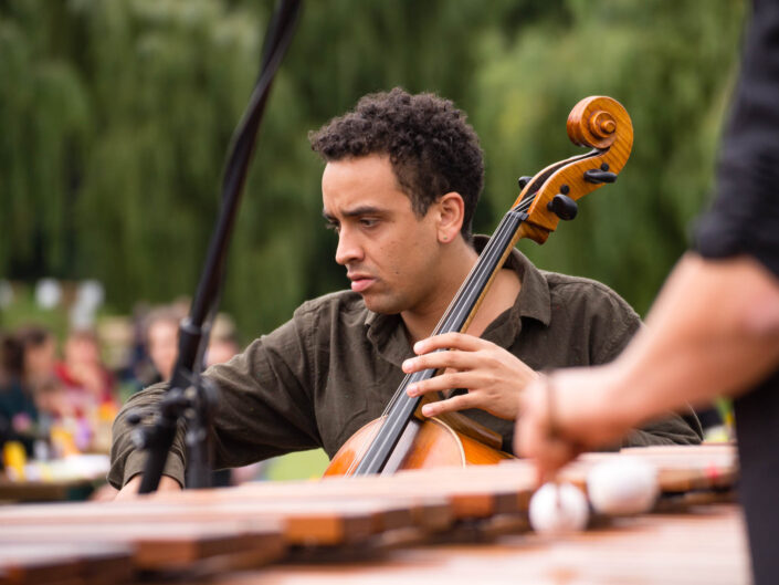 Open Air Cellokonzert in Liebenberg.