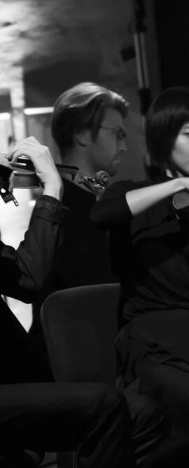 Musiker und Tänzer beim Musikfest auf Schloß und Gut Liebenberg 2022, DKB-Stiftung, Löwenberger Land, Brandenburg